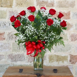  Manavgat Çiçek Siparişi - 13 Kırmızı GÜL Vazoda 