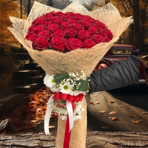 Manavgat Çiçek - 39 Kırmızı Gül Buketi